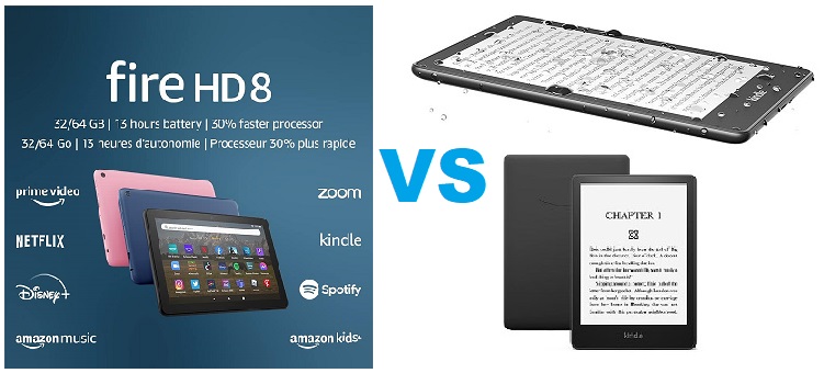 Amazon Fire HD 8 vs Kindle Paperwhite: Which is the Best Tablet for Reading and Entertainment?